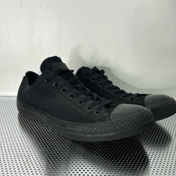 Converse All Star Chuck Taylor Low Top Black Monochrome Size M 10 / W 12 - Picture 2 of 10